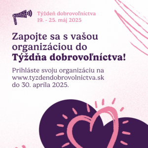 Týždeň dobrovoľníctva opäť prichádza – organizácie sa môžu zapojiť